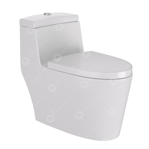 Унітаз Dual-Flush Elongated by DeerValley 3D модель