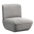 Fauteuil Low Slung Camel Boucle Lounge - Muhammad CGI
