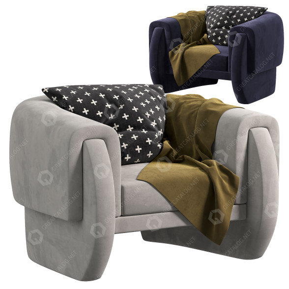 Armchair Munna Luke 3D model