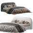 Lit Homary Modern King Upholstered Platform Low Profile Cloud - Muhammad CGI