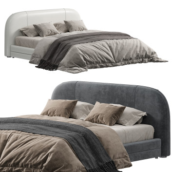 Ліжко Homary Modern King Upholstered Platform Low Profile Cloud