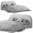 Lit Homary Modern King Upholstered Platform Low Profile Cloud - Muhammad CGI