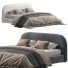 Lit Homary Modern King Upholstered Platform Low Profile Cloud - Muhammad CGI