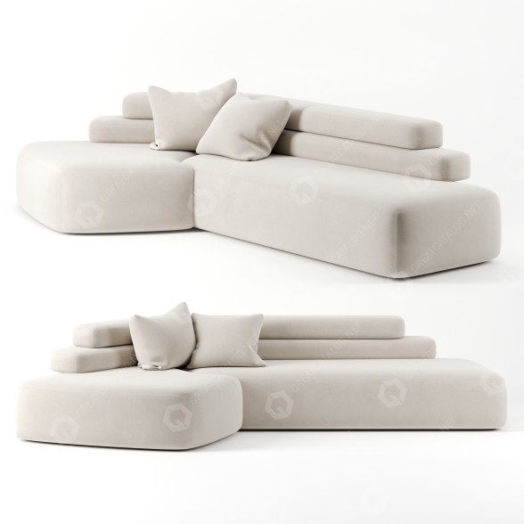 Диван Moroso Rift 3D модель