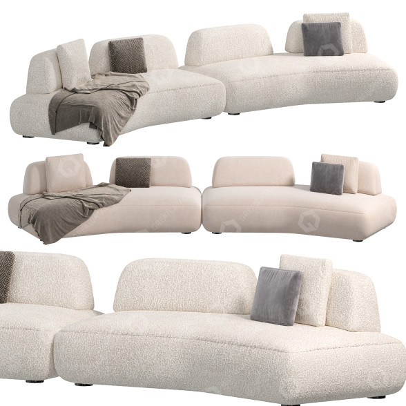Sofa ART NOVA Curve 3D model