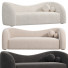 Sofa Homary Boucle Upholstered Curved 2 Seater - Neeo