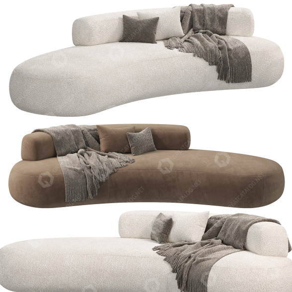 Sofa Living Divani Bubble Rock 2 3D-Modell
