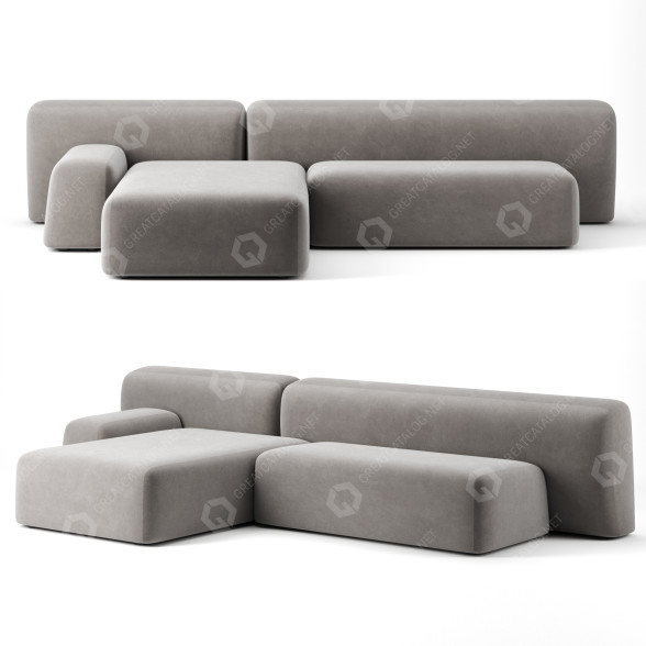Sofa LaCividina Suiseki model 3D