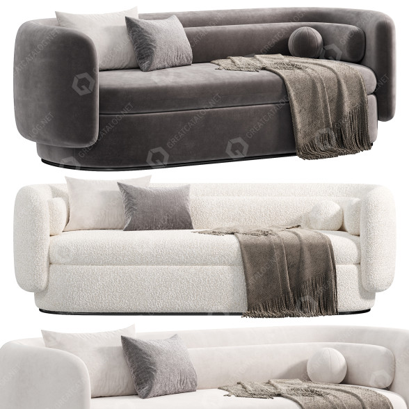 Диван Group Three Seat by Philippe Malouin 3D модель