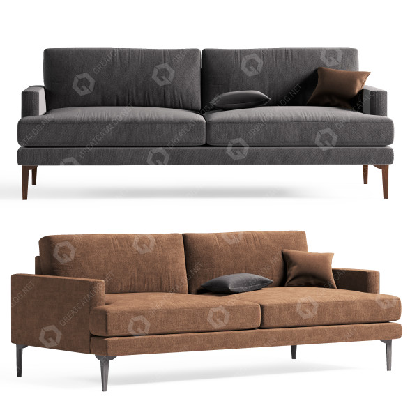 Sofa West Elm Andes 3D-Modell