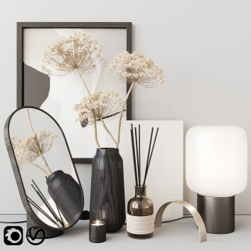 Декор Set  with Heracleum