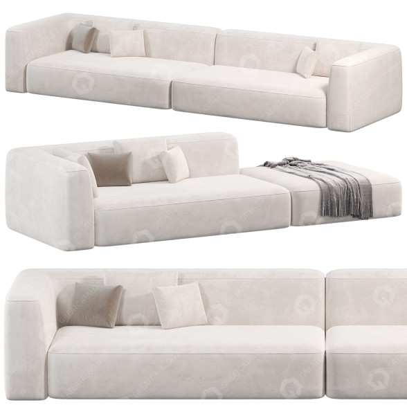 Sofás Lema Cloud White Modelo 3D