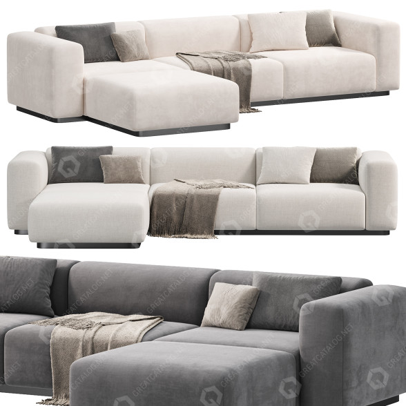 Sofa Vitra Soft Modular 3D model