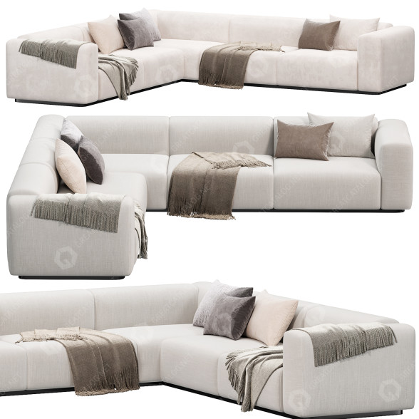 Диван Vitra Soft Modular 2 3D модель