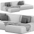 Canapé Lema Cloud Gray and White - Neeo