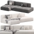 Canapé Lema Cloud Gray and White - Neeo
