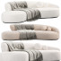 Sofa Marseille 2 Curved ni Mohair - Neeo