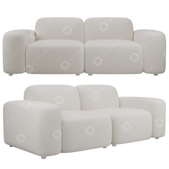 Sofa Sarah Ellison Muse 3D model