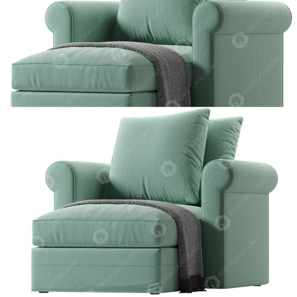 Шезлонг IKEA Harlanda 3D модель
