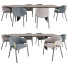 Стіл та стілець Minotti Hammer Guest and Linha - CG design