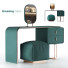 Schminktisch und Pouf Set Turquoise 01 - CG design