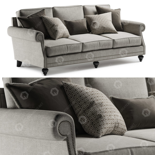 Sofa Bernhardt Brae Fabric model 3D