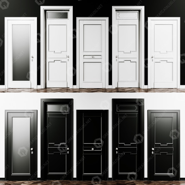 Puertas Richelieu Modelo 3D
