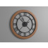 Годинник Wall with Roman Numerals by Black Metal and Wood - sayisaldusler