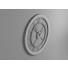 Годинник Wall with Roman Numerals by Black Metal and Wood - sayisaldusler