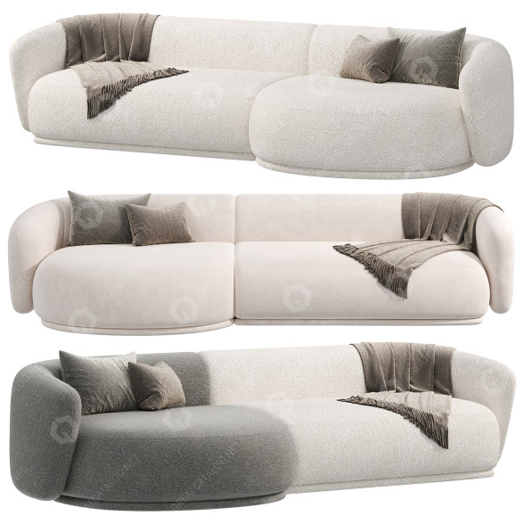 Sofá Meridiani Rene Modelo 3D