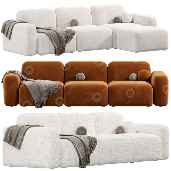 Sofa Sarah Ellison Lush 3D-Modell