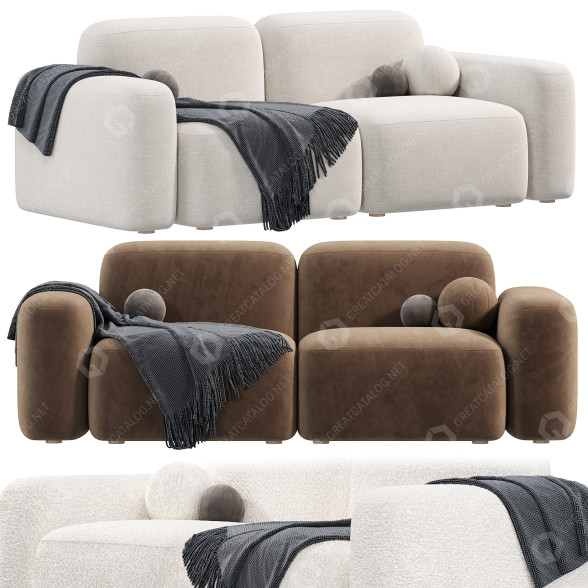 Sofa Sarah Ellison Lush New Collection 3D-Modell