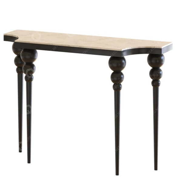 Console Table Classic Black Marble 3D model