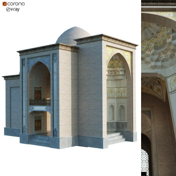 Будівля Old Islamic Turkish Tomb Set 140 3D модель