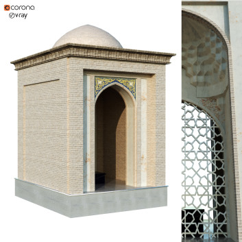 Будівля Old Seljukian Style Tomb Set 141 3D модель