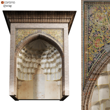 Будівля Old Turkish Arch Muqarnas Set 135 3D модель