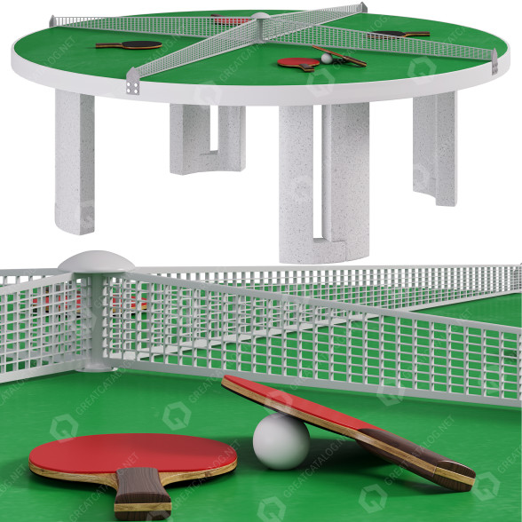 Mesa de tenis Rondo by Shop Artec Sportgeraete Modelo 3D