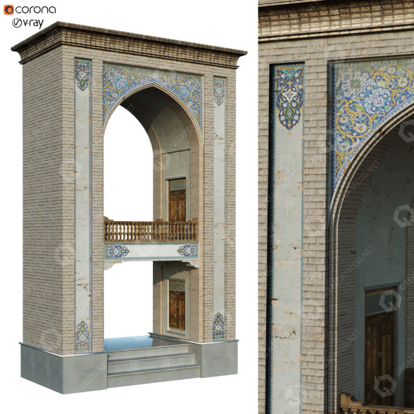 Arco Old Turkish Set 143 Modelo 3D