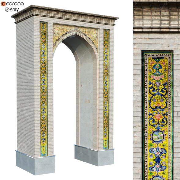 Arch Old Turkish Set 144 3D-Modell