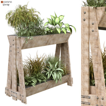 Doniczki  Plant in Box 164 Model 3D