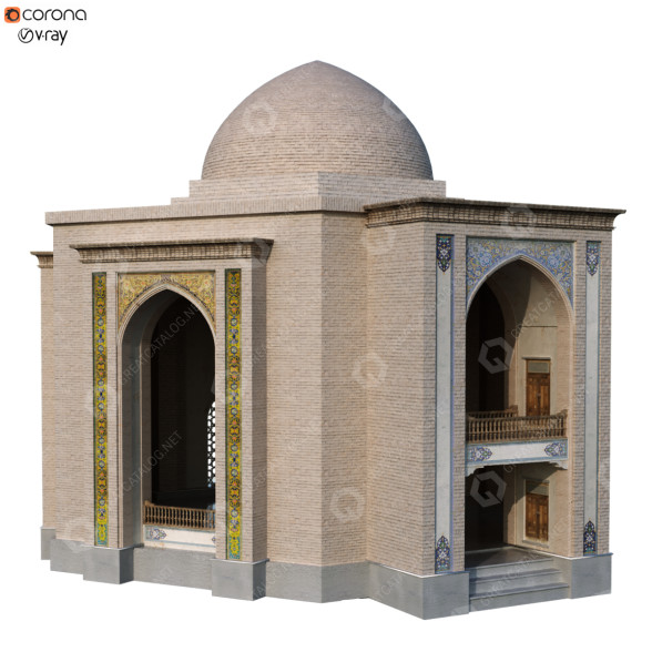 Здание Old Turkish Set 145 3D модель