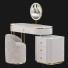 Tocador y puf Oboval by Homa - Muhammad CGI