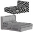 Łóżko Homary White Wingback King - Said9726
