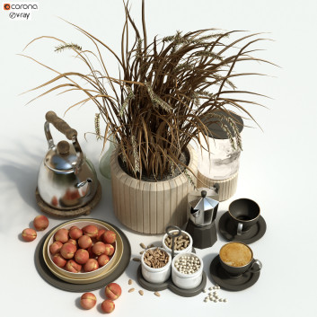 Декор Tableware Set 158 3D модель
