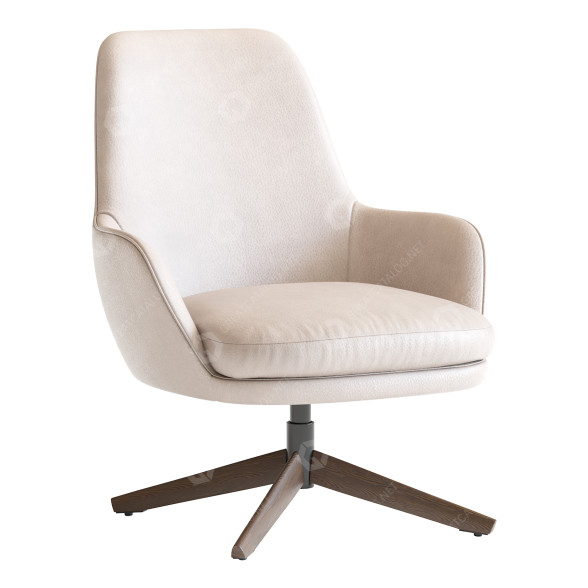 Sillón Maxalto Caratos Poltrona Leather Modelo 3D