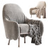 Armchair Billiani Corolla 272 White - HenMat
