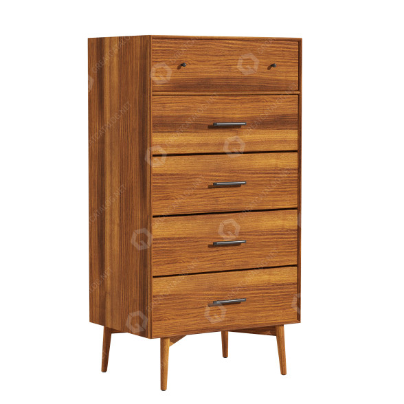 Komoda Mid-Century 5 model 3D