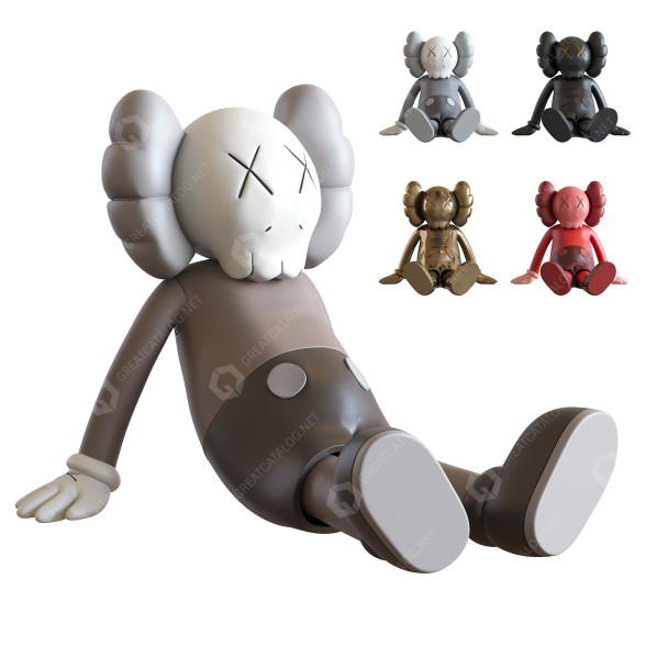 Statuette Kaws Holidey Taipei 3D model