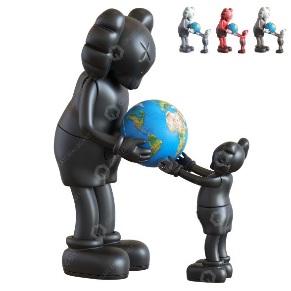 Statuette Kaws The Promise Vinyl Figure Set 3D model
