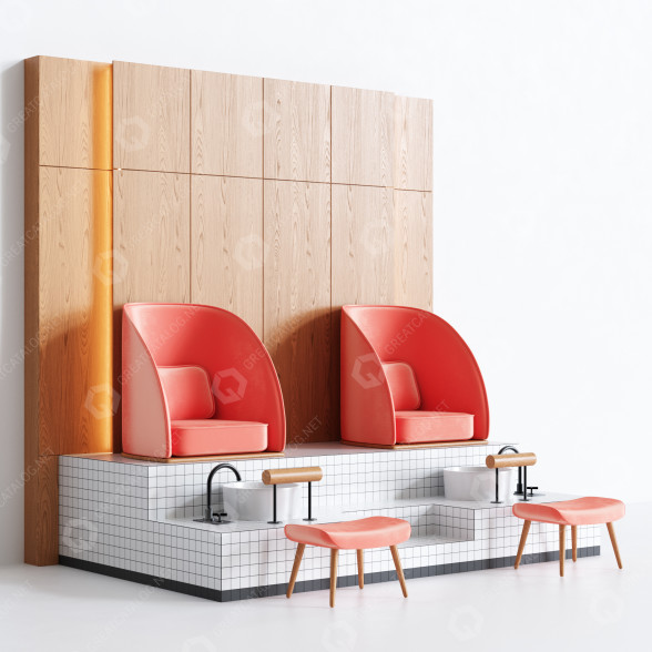 Podio Pedicure Set 1 Modelo 3D
